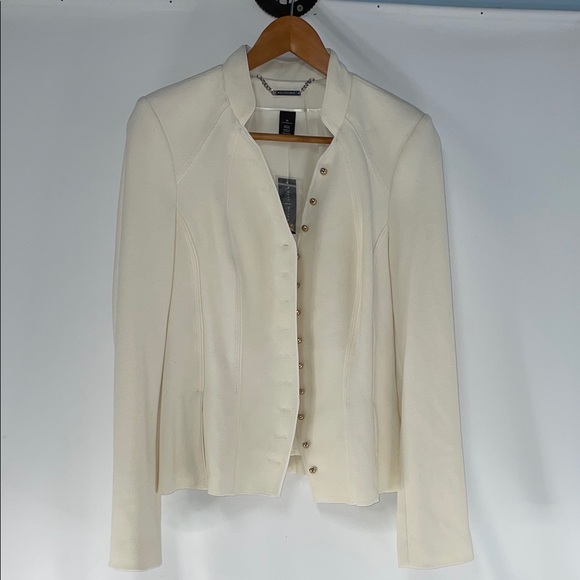 WHITE HOUSE BLACK MARKET WHITE BLAZER/JACKET FTL-11-199 - Picture 1 of 9